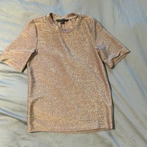 Bloomingdale’s lilac shimmer blouse